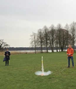 Rocket launch after calculations and production own individual rocket
